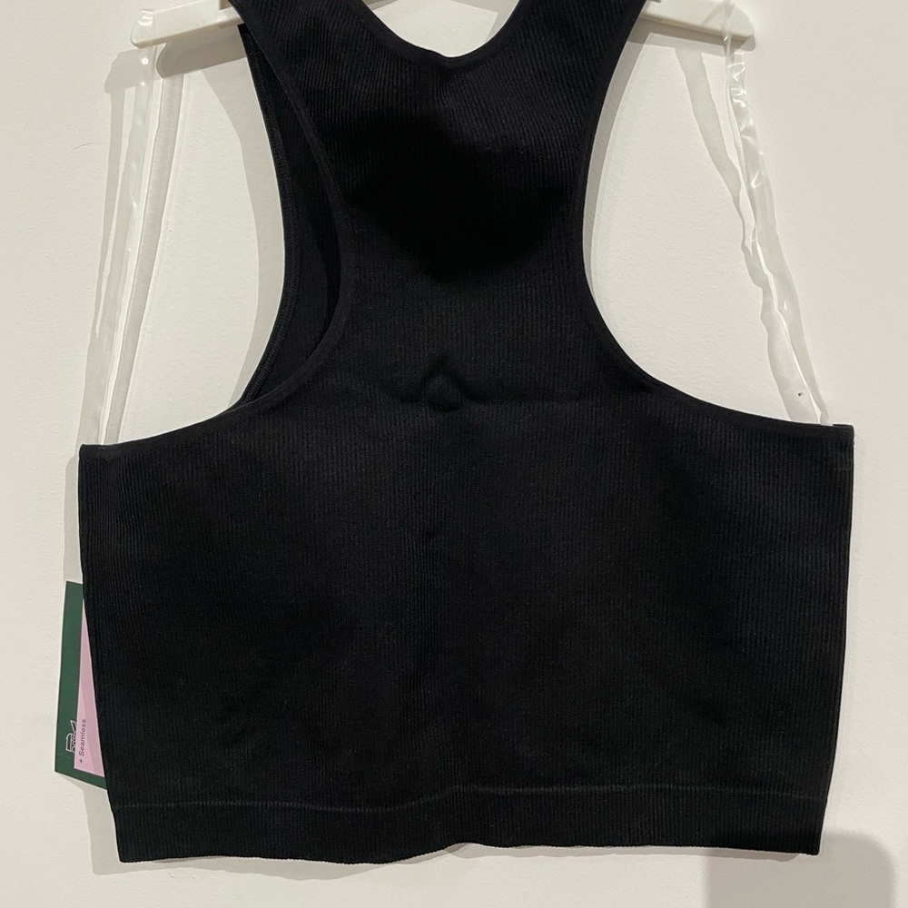 Black Ribbed Tank Top - Picture 2 of 4